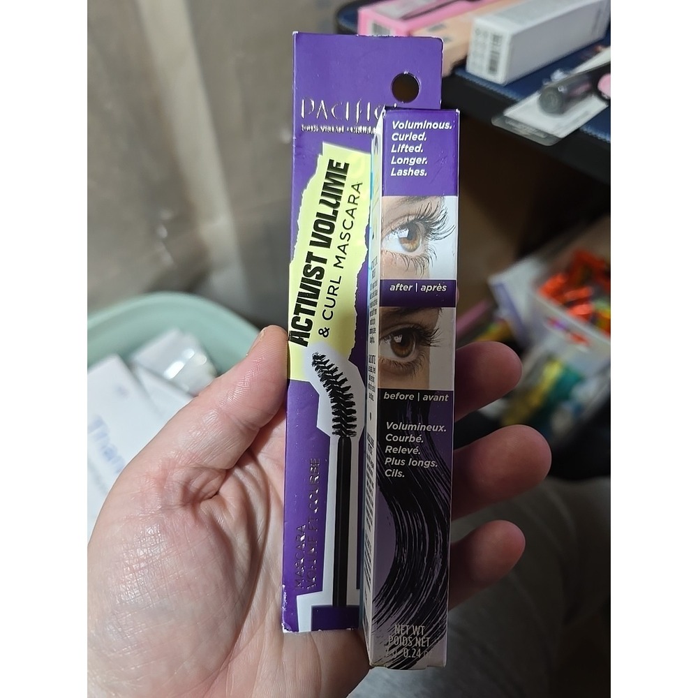 Pacifica Activist Volume & Curl Mascara Black 0.24 Oz / 7g Volumizing NIB
